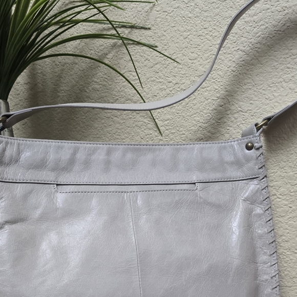 Gray Hobo Leather Shoulder Bag - Picture 2 of 14